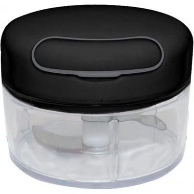 Mini Processador Manual Lyor 2 Laminas 200ml - Preto
