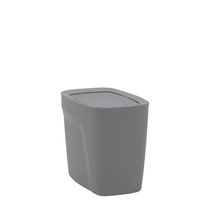 Lixeira Tramontina Compact Em Polipropileno Cinza Com Tampa Basculante 6,5 L