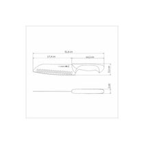 Faca Santoku Tramontina Premium Com Lâmina De Aço Inox E Cabo De Polipropileno Branco 7 Polegada