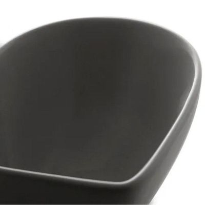 Bowl Petisqueira Coração De Ceramica Heart Cinza 18cm - Lyor