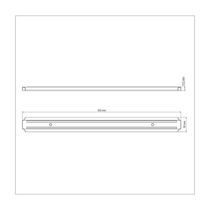 Barra Magnética Para Facas Tramontina Plenus Em Polipropileno E Aço Inox 55 Cm