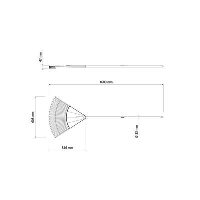 Vassoura Com 26 Dentes Tramontina Em Polipropileno Laranja Com Cabo De Madeira 120 Cm