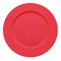 Sousplat Sea Vermelho 33 Cm - Mimo Style
