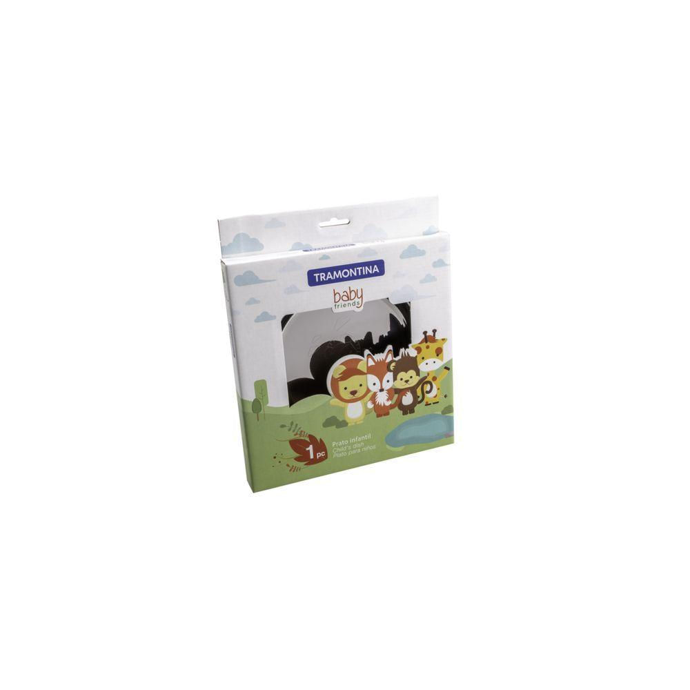 Prato Infantil Tramontina Baby Friends Em Aço Inox 23 Cm