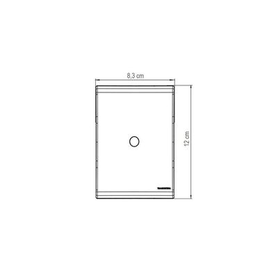 Placa Com 1 Furo 9,5 Mm 4x2 Tramontina Liz Branca