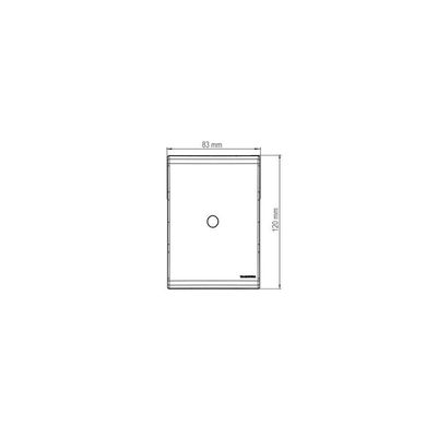 Placa Com 1 Furo 9,5 Mm 4x2 Tramontina Liz Branca
