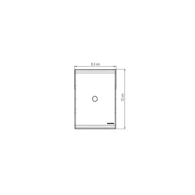 Placa Com 1 Furo 9,5 Mm 4x2 Tramontina Liz Branca