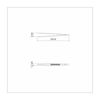Pinça Para Decoração E Guarnições Tramontina Em Aço Inox 24 Cm