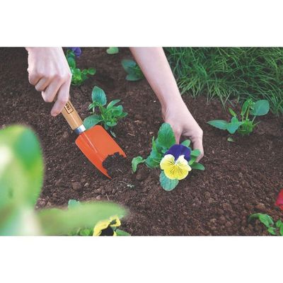 Pazinha Estreita Metalica Para Jardinagem Tramontina Com Cabo De Madeira