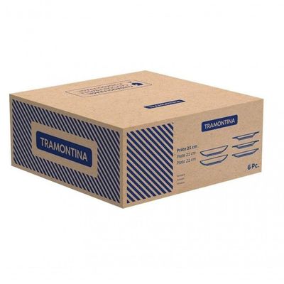Kit 4 Prato Raso Grande Paula Porcelana 28 Cm - Tramontina