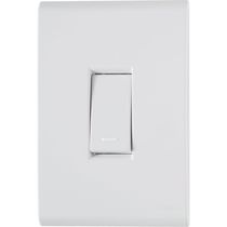 Conjunto 4x2 Com 1 Interruptor Simples Tramontina Liz 10 A 250 V Branco 120 Unidades