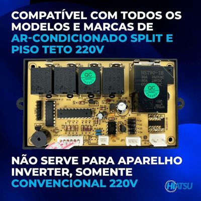 Placa Universal Para Ar Condicionado On/off Convencional 220v Hiatsu único