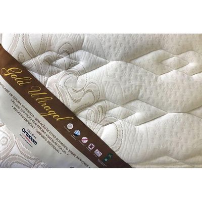 Cama Box King: Colchão Molas Ensacadas Ortobom Gold Ultragel + Base CRC Suede Gray(186x198)