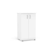 Bancada Multiuso p/ Área Serviço Limeira 99 c/ 2 Portas c/ Rodízio Branco - Politorno
