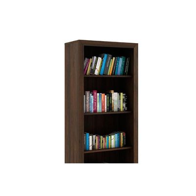 Estante Livreiro Solteiro ME4104 c/ 4 Prateleiras Nogal - Tecno Mobili