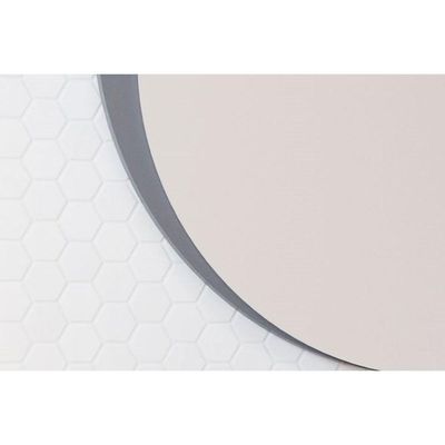 Espelheira de Banheiro Lua Parede Oval 60x60cm Capuccino - MGM