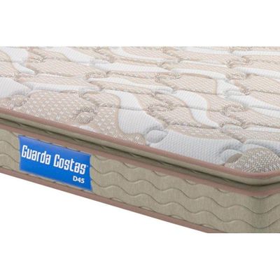 Conjunto Box Baú Queen: Colchão Espuma Probel D45 Guarda Costas + Base CRC Suede Clean (158x198)