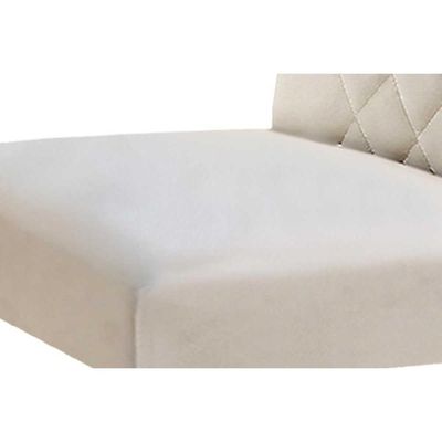 Kit 2 Cadeiras Sala Jantar Jade 2 Un Madeira Capuccino/Suede Creme - Rufato