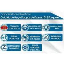 Colchão Infantil D18 Pasquale Rampa Anti-Refluxo (60x130x10) - Paropas