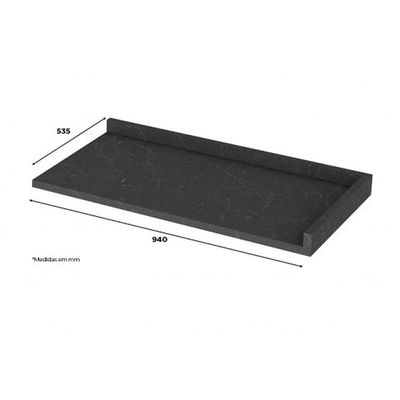Módulo Cozinha Henn Connect Tampo p/ Balcão Canto Reto 94x54cm Duna-Henn