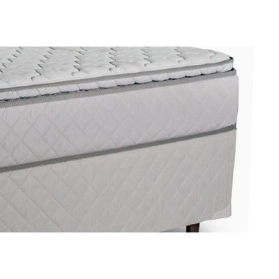 Conjunto Box Queen: Colchão Molas Luckspuma Ensacadas Luck + Base CRC Courano White (158x198)