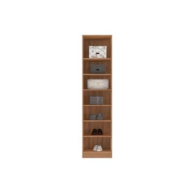 Módulo de Quarto Casal Guarda Roupa 71230K Irlanda c/ 1 Porta c/ Espelho Amêndola Touch - Demóbile