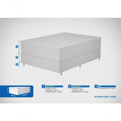 Conjunto Box Casal Mola Probel Guardian (138x188x58cm)