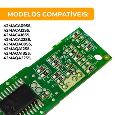 Placa Display Midea 9.000 A 22.000 Split Original 17222000a29228