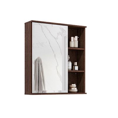 Espelheira de Banheiro Treviso Parede 56X63 Branco - MGM