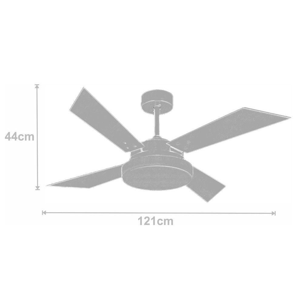Ventilador Tecno Preto 220V E Controle Remoto