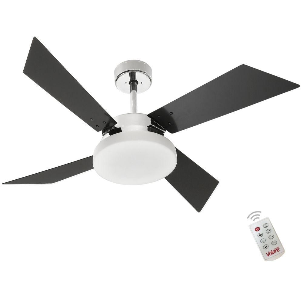 Ventilador Tecno Preto 220V E Controle Remoto