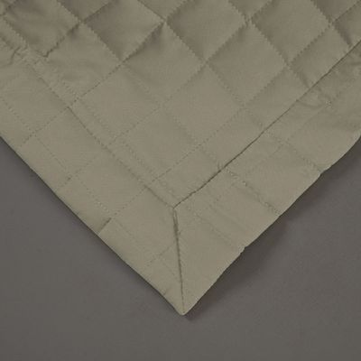 Kit Cobre Leito Colcha Monaco Queen Dupla Face 3 Peças - Cáqui