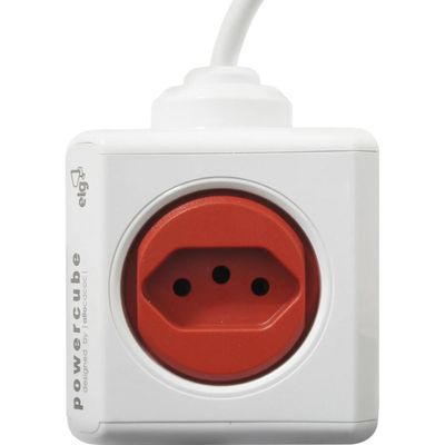 Adaptador Benjamim Múltiplo Powercube PWC-X5/3M Bivolt ELG