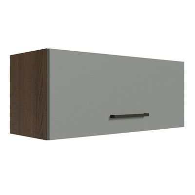 Armário Aéreo 80cm Rustic/Cinza Agata Madesa