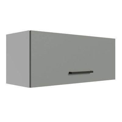 Armário Aéreo 80cm Branco/Cinza Agata Madesa
