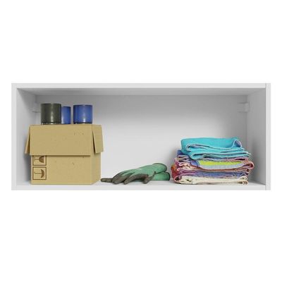 Armário Aéreo 80cm Branco/Cinza Agata Madesa
