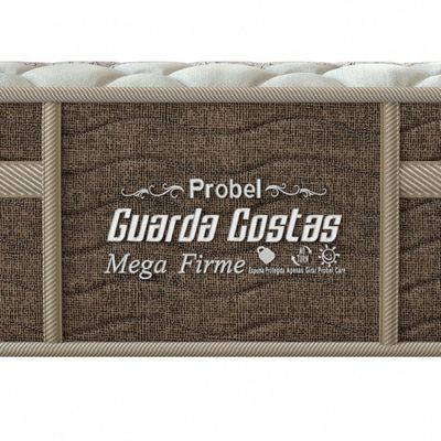 Colchão Solteiro Espuma AD Mega Firme Probel 22cm Bege/Marrom (88x188x22cm)