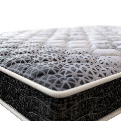 Colchão Solteiro Espuma D23 Super Resistente Probel 14cm Branco/Preto (88x188x14cm)