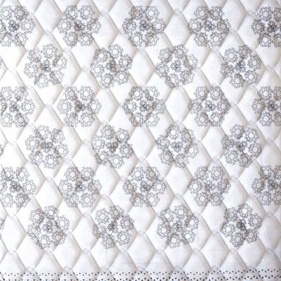 Colchão Casal Espuma D23 Super Resistente Probel 14cm Branco/Preto (138x188x14cm)