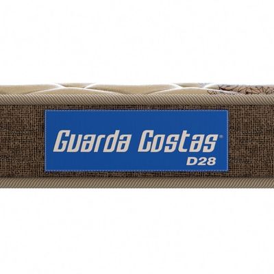 Colchão Queen Espuma D28 Guarda Costas Probel 14cm Branco/Marrom (158x198x14cm)