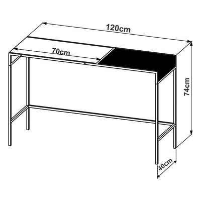 Aparador New Hanover E Preto 120 Cm - D'rossi