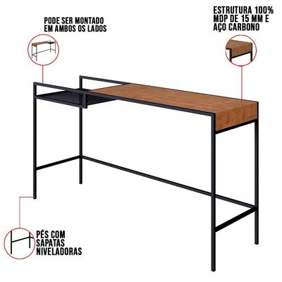 Aparador New Vermont E Preto 140 Cm - D'rossi
