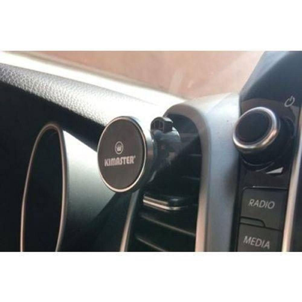Suporte Celular Saída Ar Carro Magnético 6 Imãs Preto Kimaster