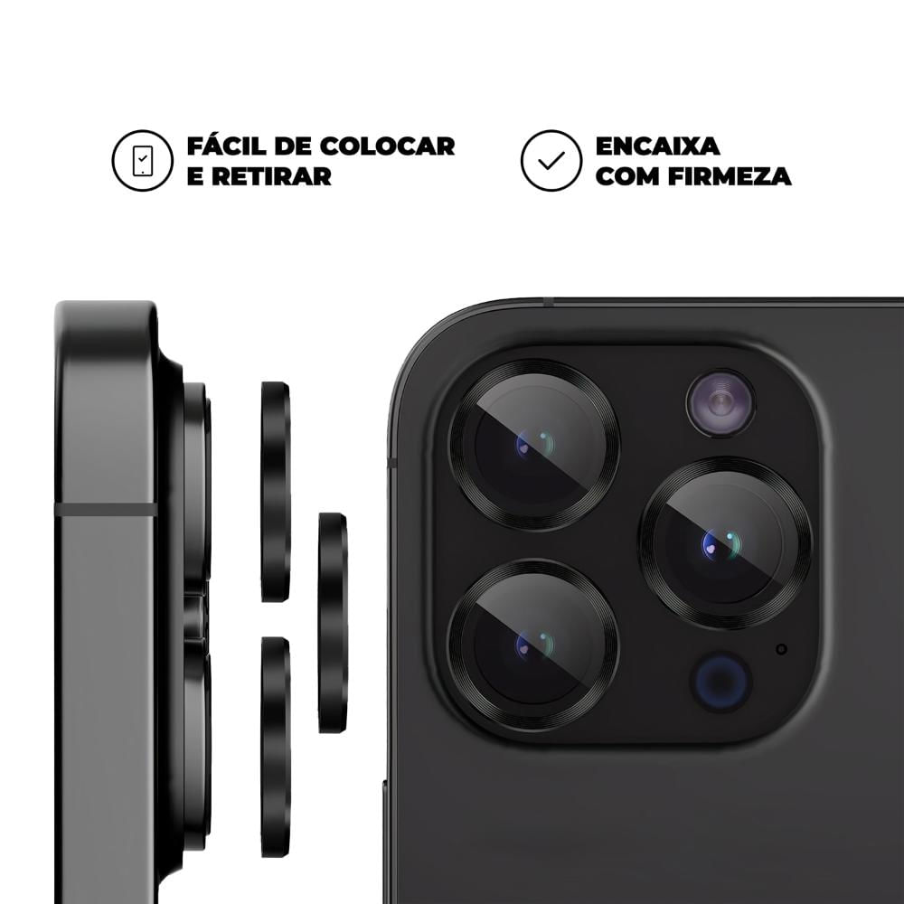 Protetor de Lente para iPhone 13 Pro Max - Preto - Gshield
