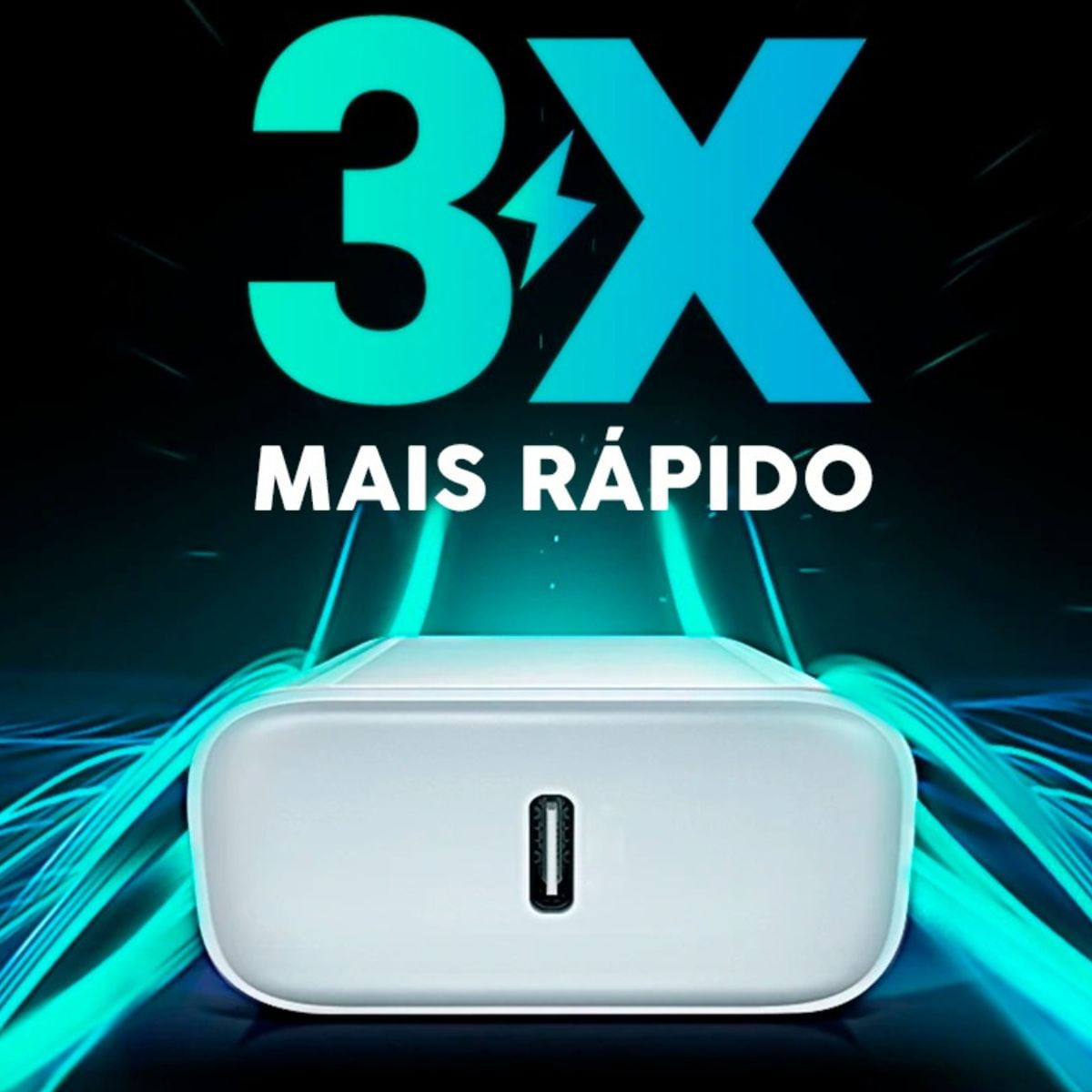Fonte USB-C 20W Turbo Cabo Para iPhone 15 PRO