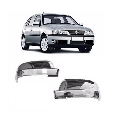 Kit Aplique Capa Cromada Retrovisor Maçanetas Vw Gol G3 2001