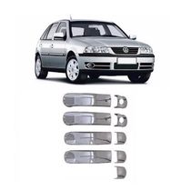 Kit Aplique Capa Cromada Retrovisor Maçanetas Vw Gol G4 2010