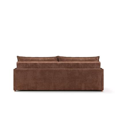 Sofá Retrátil Sem Caixa 3 lugares Solomons Velosuede Marrom