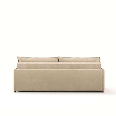 Sofá Retrátil Sem Caixa 3 lugares Solomons Velosuede Bege