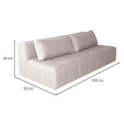 Sofá 3 Lugares Modular Soho Linho Cru